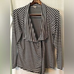 Andrea‎ Jovine | Striped Moto Style Cardigan XL